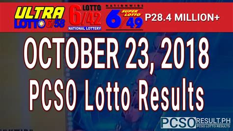 October 1, 2018: PCSO EZ2 Lotto Results.